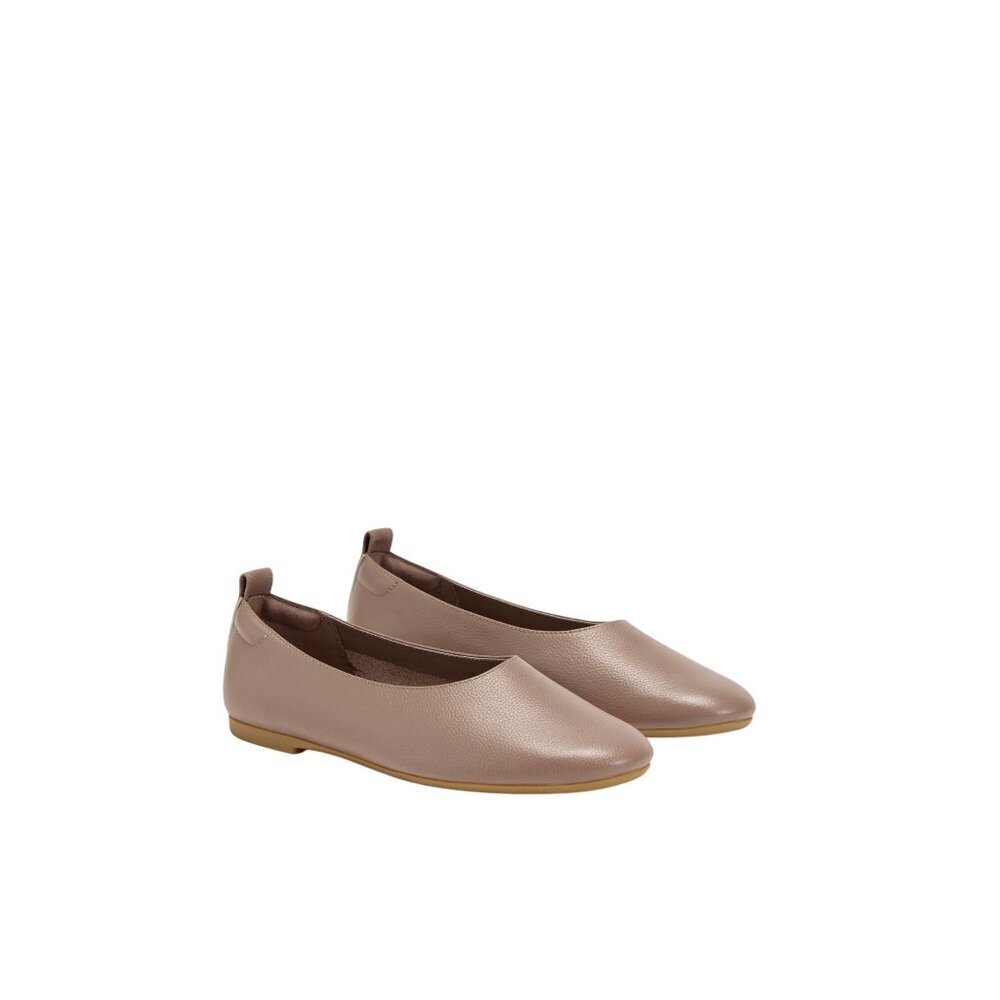 Everlane Mocha Taupe Leather Day Glove Flats Ballet Shoes Discontinued Color 9.5 - Picture 3 of 15